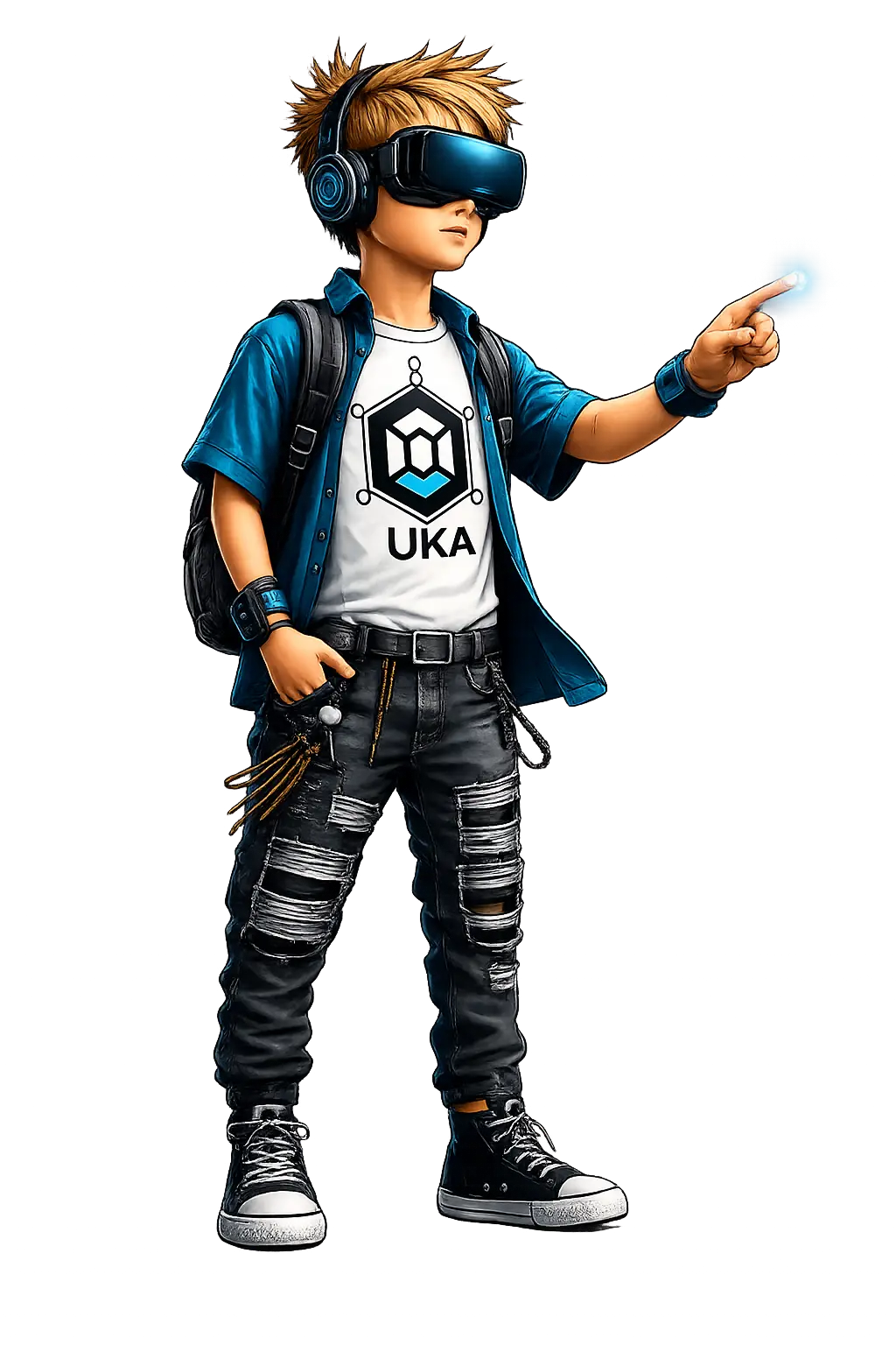 Персонаж UKA в VR-очках